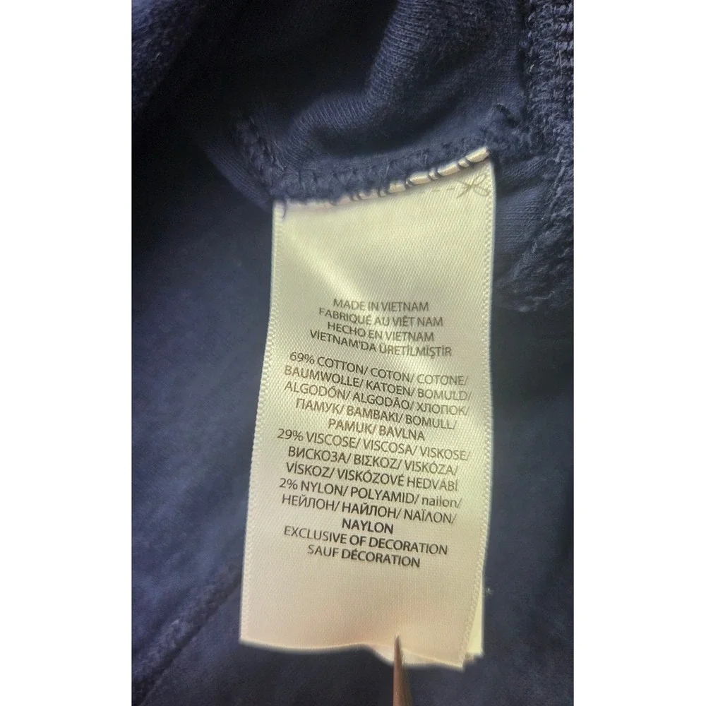 Polo Ralph Lauren Quarter 1/4 Zip Men XL‎ Navy Blue Classic Pullover Sweater